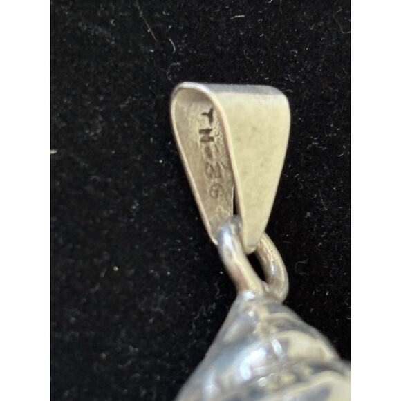 Taxco Sterling Silver Conch 3D Sea Shell Ocean Beach Sea Life Pendant 19 G Vtg - Picture 8 of 9